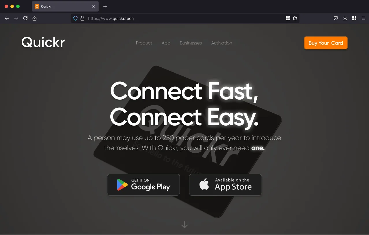 Quickr live site screenshot